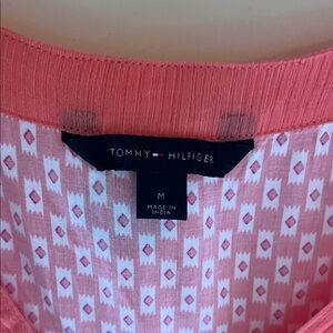 Tommy Hilfiger Coral Geometric Blouse